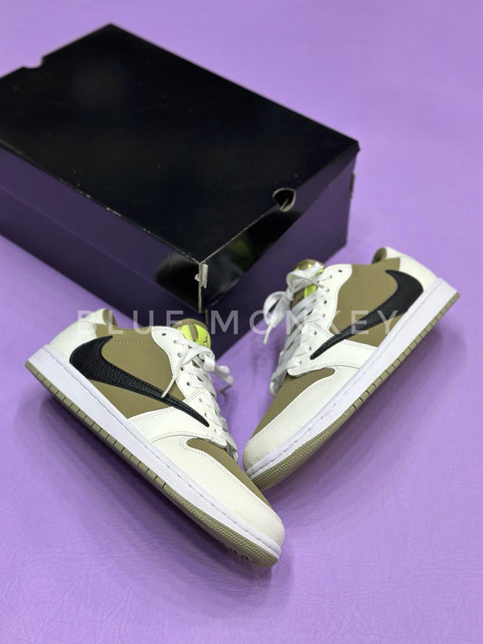 Travis Scott xAirJordan1 verde oliva