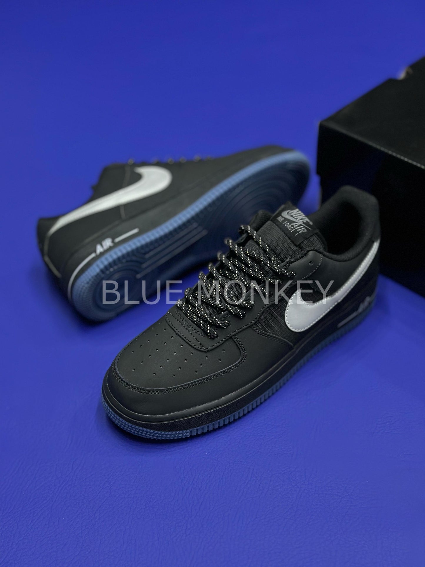 Nike Air Force One Anthracite Reflective Silver