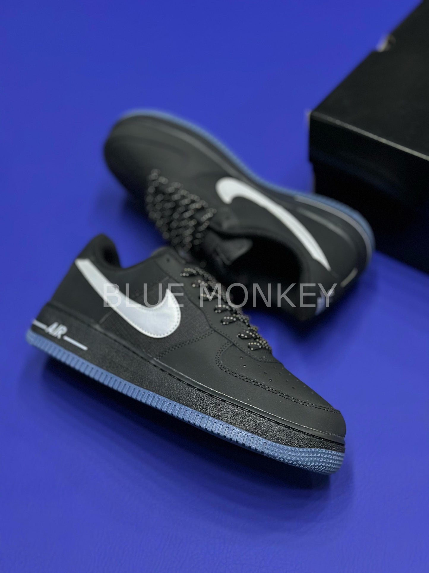 Nike Air Force One Anthracite Reflective Silver