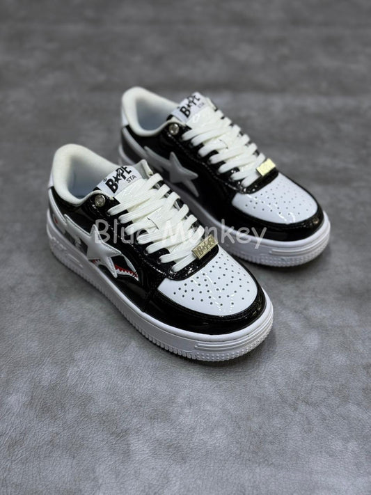 A Bathing Ape Bape Sta Low Shark Black.