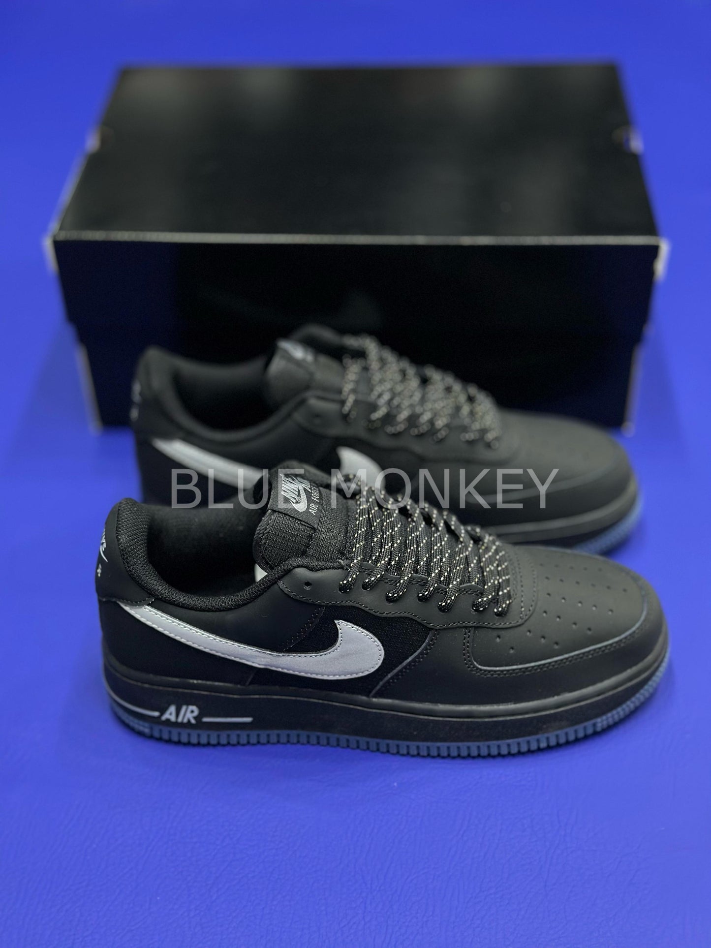 Nike Air Force One Anthracite Reflective Silver