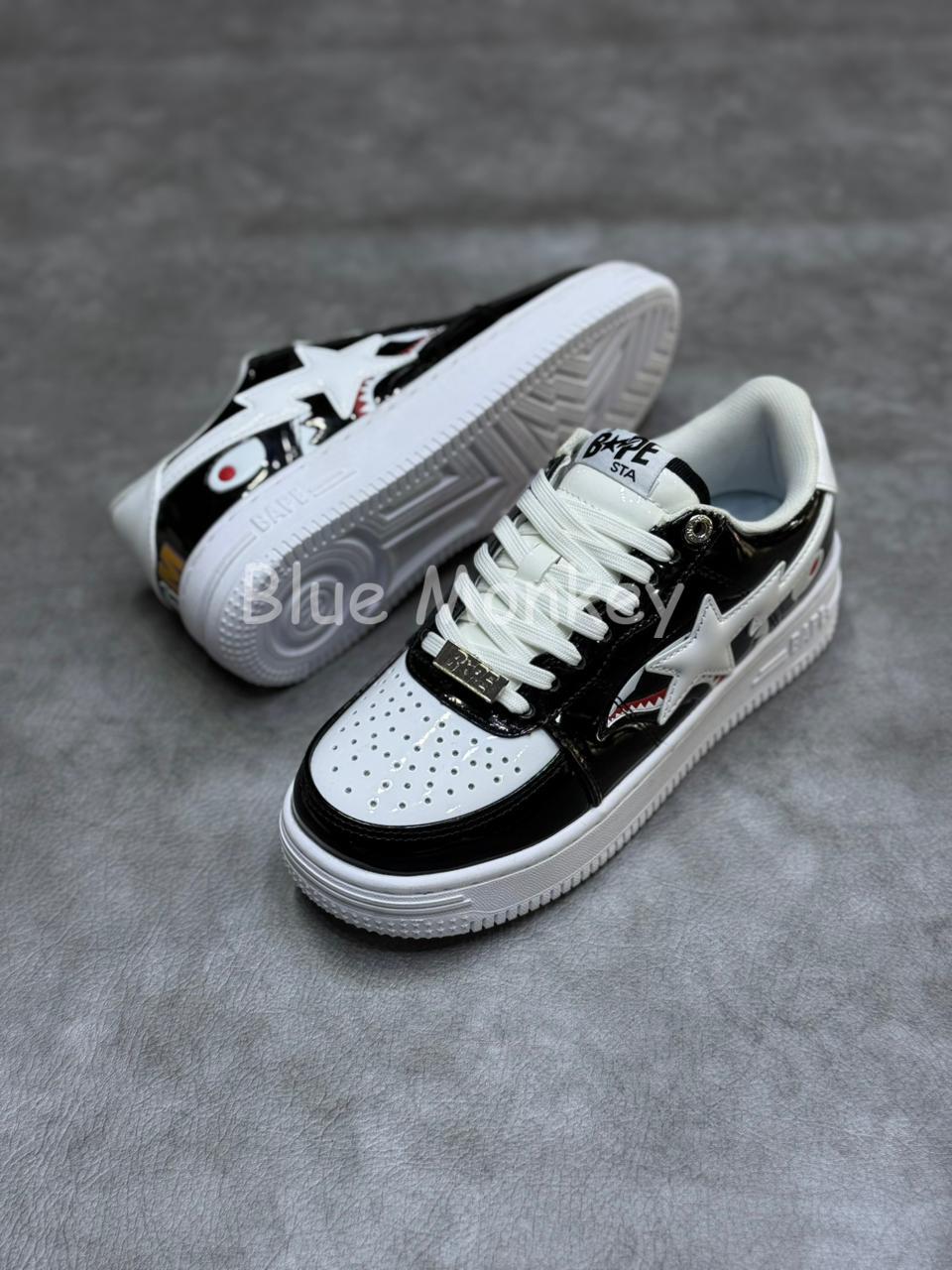 A Bathing Ape Bape Sta Low Shark Black.