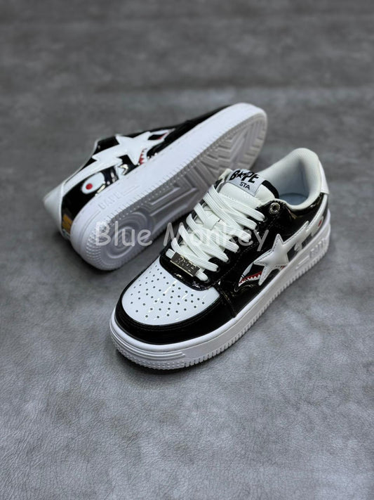 A Bathing Ape Bape Sta Low Shark Black.