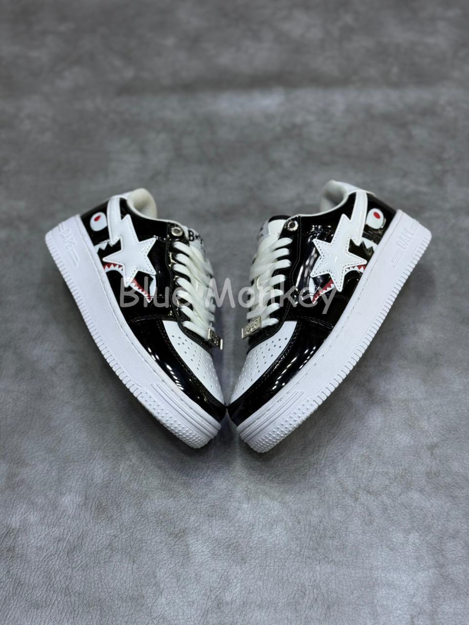 A Bathing Ape Bape Sta Low Shark Black.