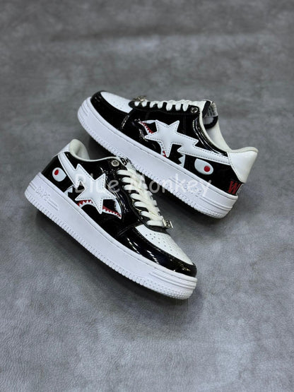 A Bathing Ape Bape Sta Low Shark Black.