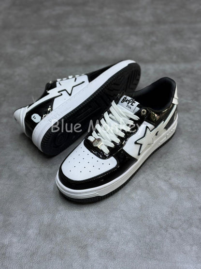 A Bathing Ape Bape Sta Low "Black/White"