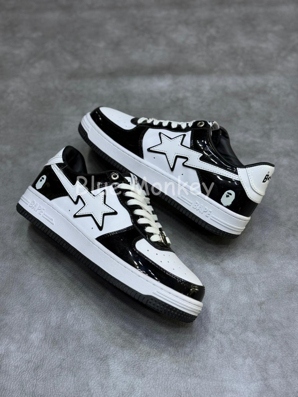 A Bathing Ape Bape Sta Low "Black/White"