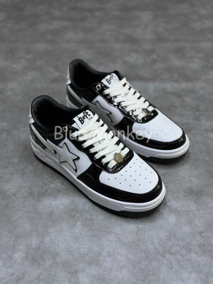 A Bathing Ape Bape Sta Low "Black/White"