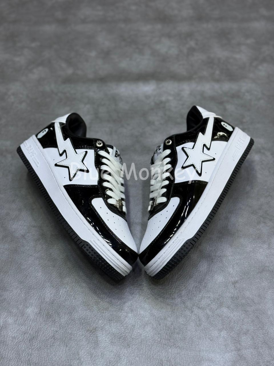 A Bathing Ape Bape Sta Low "Black/White"