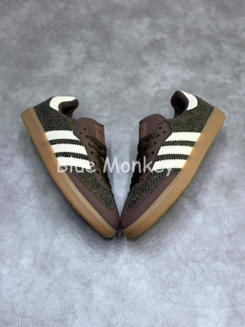 Adidas Samba OG Tweed Pack "Dark Brown/Cream White/Gum"