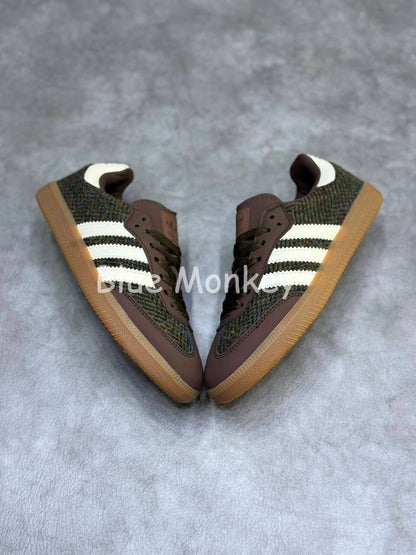 Adidas Samba OG Tweed Pack "Dark Brown/Cream White/Gum"