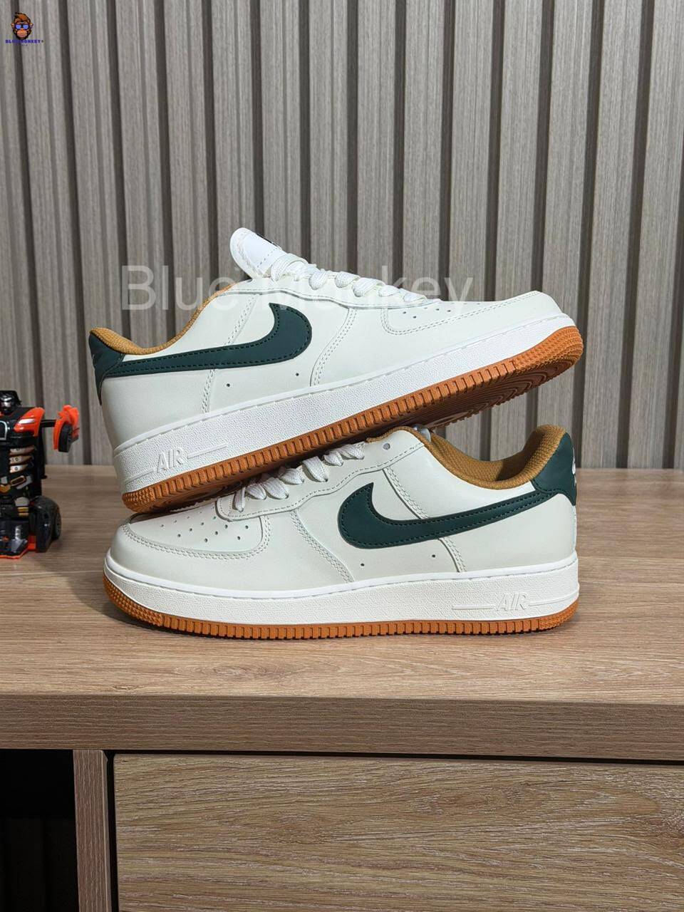 Nike Air Force One Cream Earth Green