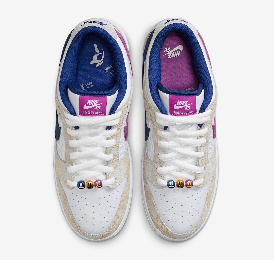 Nike SB x Rayssa Leal Dunk Low QS White Gum Blue Pink